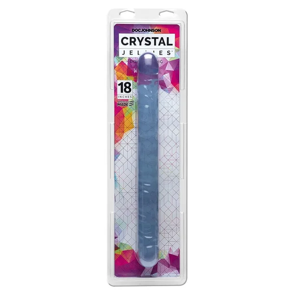 18 Inch Crystal Jellies Double Ended Dildo — image 7 of 7