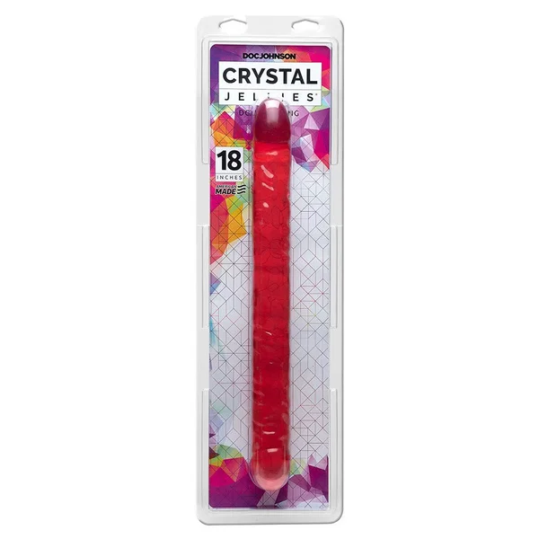 18 Inch Crystal Jellies Double Ended Dildo — image 6 of 7