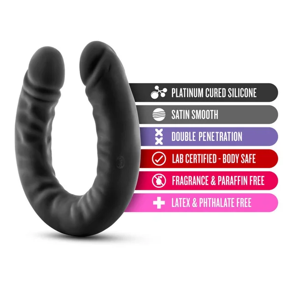 Black 18 Inch Silicone Double Headed Dildo by Ruse — image 3 of 5