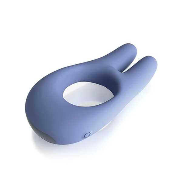JimmyJane Deimos Rechargeable Blue Silicone Dual Vibe Cock Ring — image 7 of 8