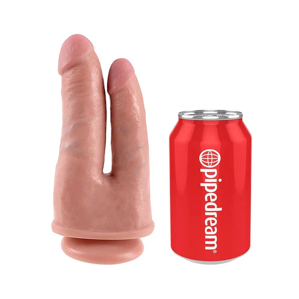 King Cock 6 Inch Double Penetrator Realistic Dildo with Suction Cup — image 4 of 5