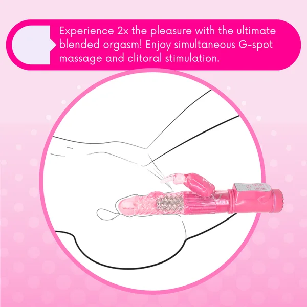 9 Inch Rotating Orgasm Rabbit in Pink — image 7 of 11