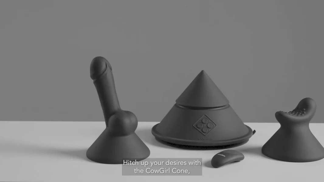 Cowgirl Cone Premium Sex Machine with Remote and App Control - Black — image 6 of 9
