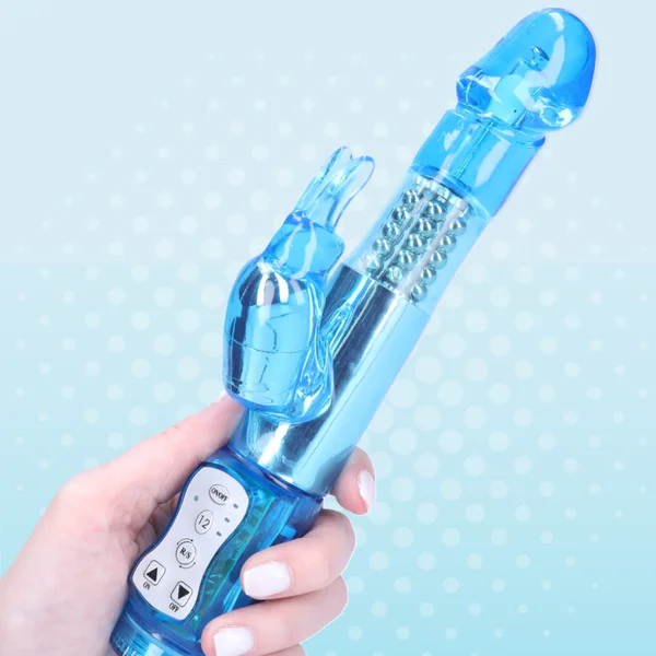 Rabbit Vibrator With 5 Rows Of Rotating Beads — image 11 of 22