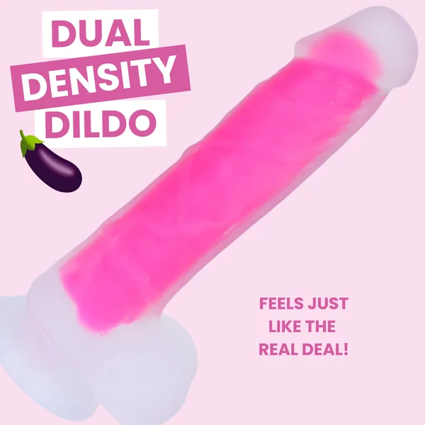 6 Inch Silicone Dual Density Hands-Free Dildo — image 4 of 7