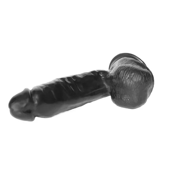 8.5 Inch Long Realistic Black Dildo With Balls For Deep Penetrative G-Spot & A-Spot Massage — image 7 of 9