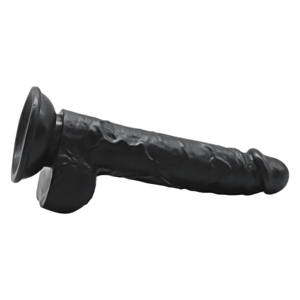 Realistic 6 Inch Veined Suction Cup Dildo With Balls — image 5 of 6