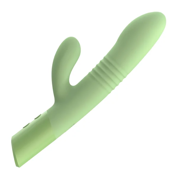 The Coelho - Telescopic Thrusting Silicone Rabbit Vibe with Charging Stand — image 7 of 15