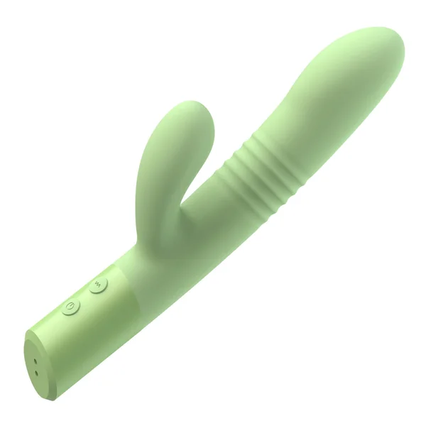 The Coelho - Telescopic Thrusting Silicone Rabbit Vibe with Charging Stand — image 9 of 15