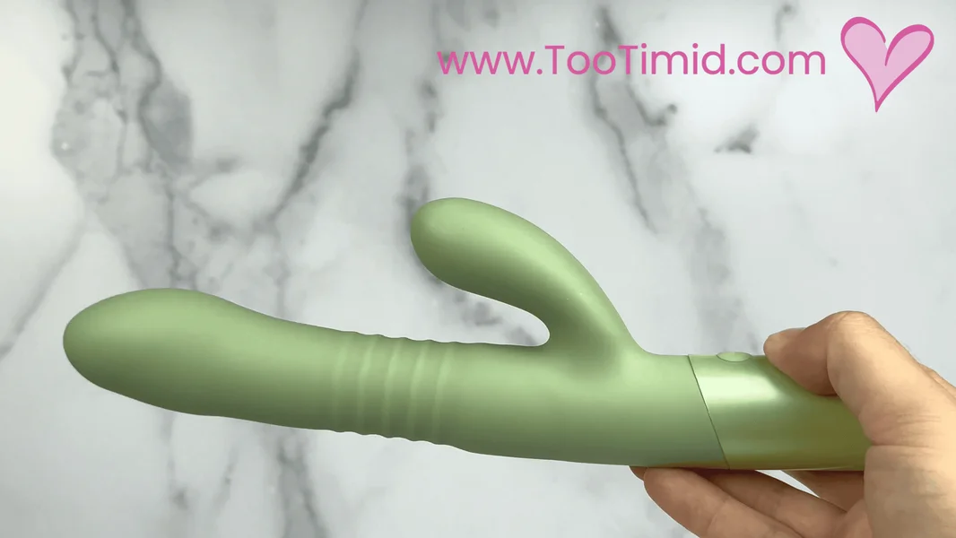 The Coelho - Telescopic Thrusting Silicone Rabbit Vibe with Charging Stand — image 8 of 15