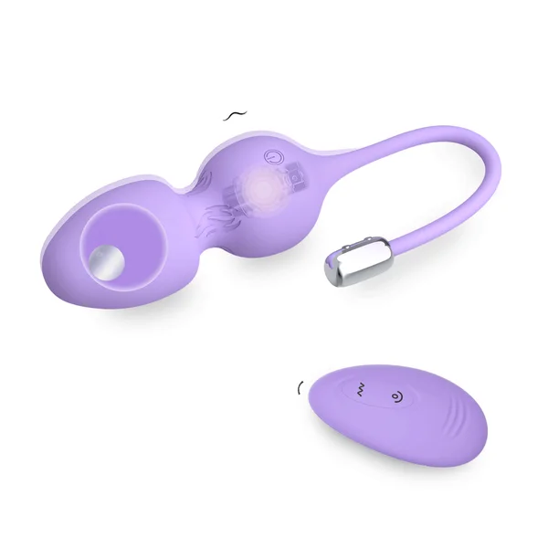 The Menina - Bouncing and Rolling Silicone Vibrating Kegel Exerciser with Remote — image 5 of 13