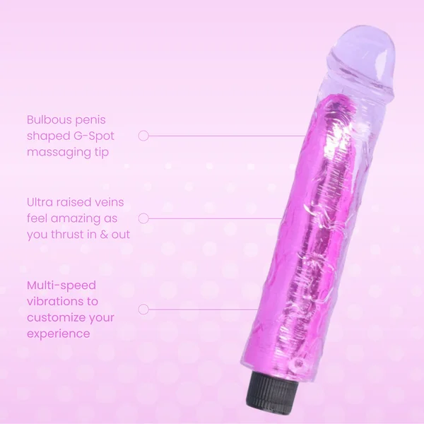 8 Inch Long Deep Penetration Vibrating Dildo — image 19 of 25