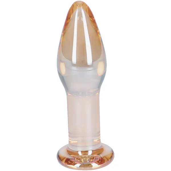 Amber Tapered Glass Anal Plug — image 4 of 5