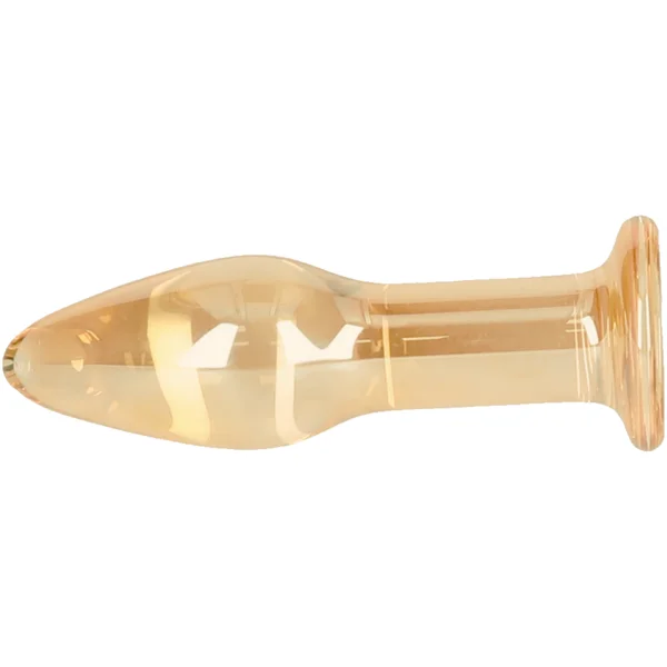 Amber Tapered Glass Anal Plug — image 5 of 5