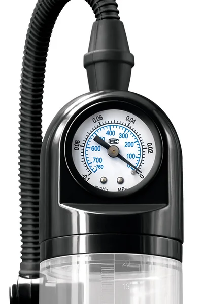 nsnovelties 8" Penis Pump with Pressure Gauge & Trigger Handle