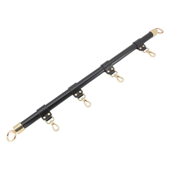 Love in Leather Black & Gold Bar Shackle — image 2 of 2