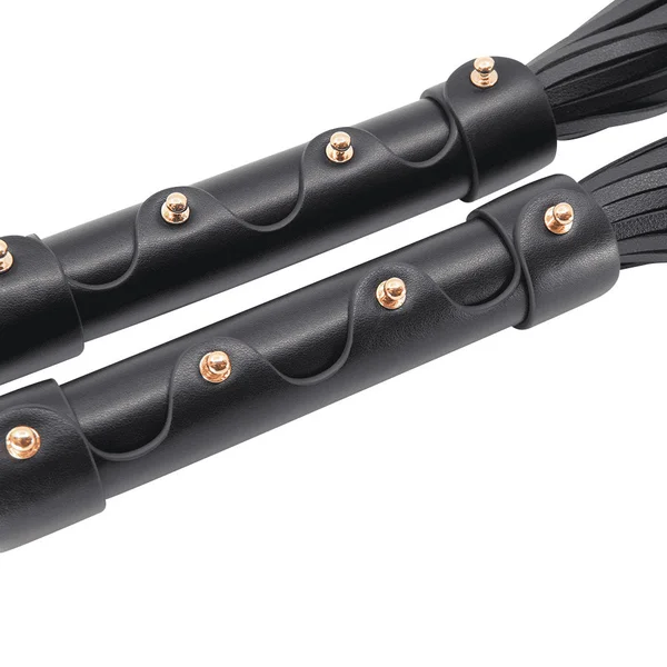 Love in Leather Flogger with Gold Hardware