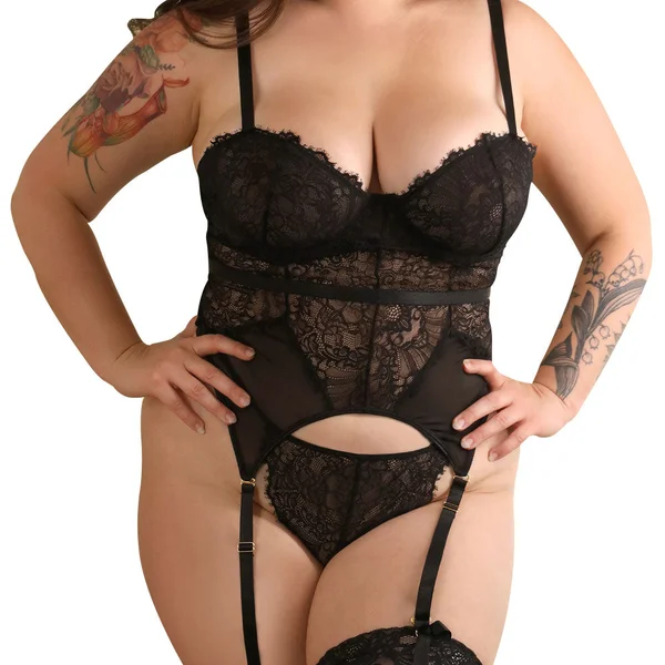 Fantasy Lingerie Tease Parker Gartered Bustier & Pantry Set — image 5 of 9