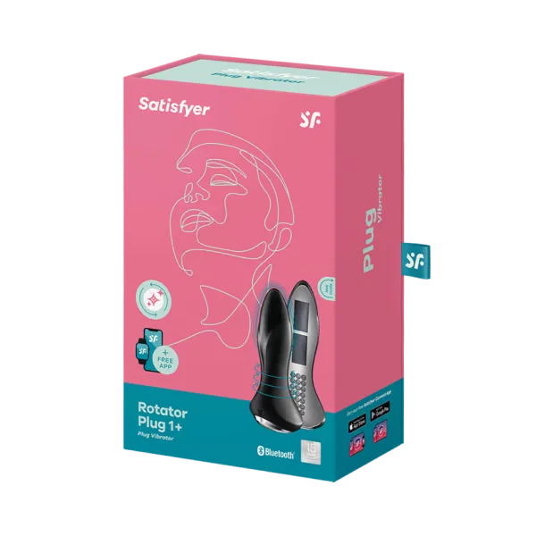 Satisfyer Rotator Plug 1 App Controlled Vibrating Butt Plug - Red — image 10 of 11