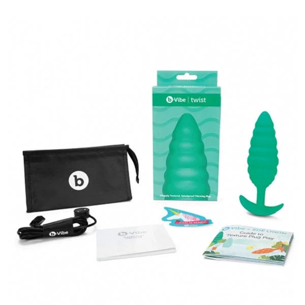 b-Vibe Zoe Ligon Collection Twist Ribbed Texture Butt Plug