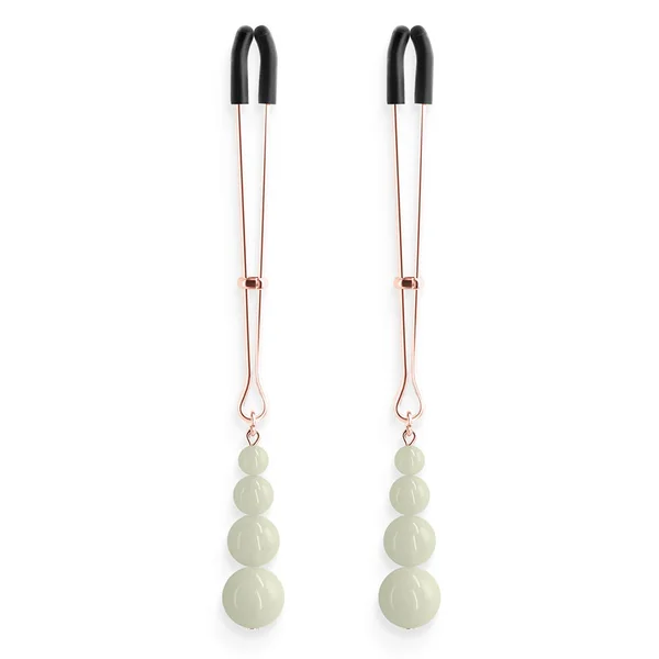 Bound Nipple Clamps 2 Rose Gold Glow in the Dark — image 3 of 4