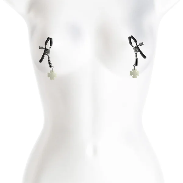 Bound Nipple Clamps 4 Gunmetal Glow in the Dark — image 4 of 4