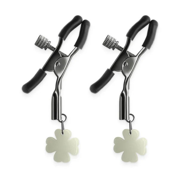Bound Nipple Clamps 4 Gunmetal Glow in the Dark — image 3 of 4