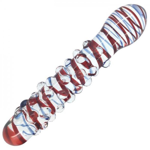 Onyx Bumpy Glass Massager