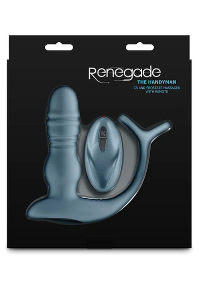 nsnovelties The Handyman 5.7" Remote Controlled Thrusting Prostate Massager with Attached Cock Ring — image 19 of 20