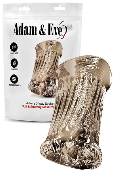 Adam and Eve Three Way 5.5" Triple Tunnel Stroker — image 4 of 7