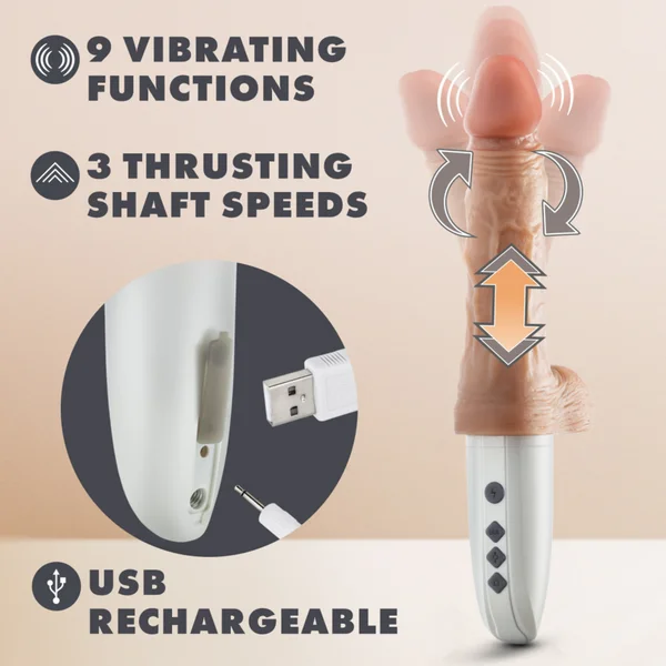 Dr. Skin Dr. Hammer 7 Inch Thrusting Vibe — image 14 of 14