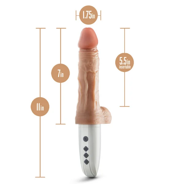 Dr. Skin Dr. Hammer 7 Inch Thrusting Vibe — image 10 of 14