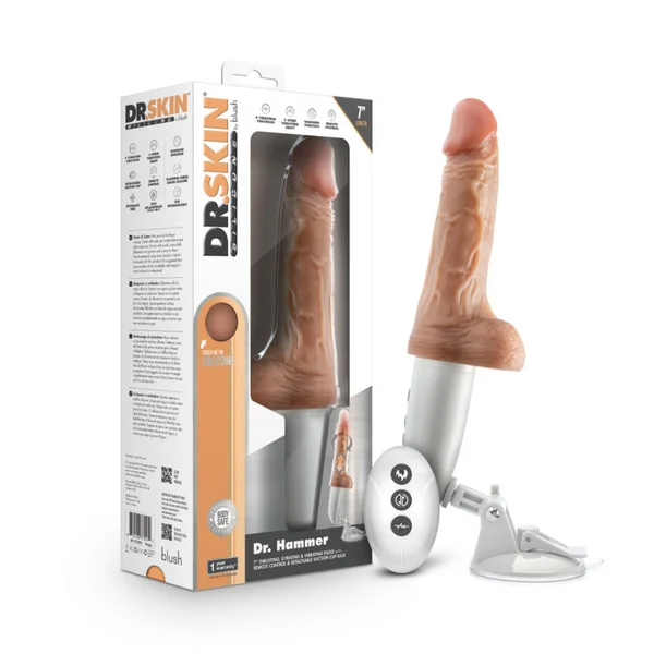 Dr. Skin Dr. Hammer 7 Inch Thrusting Vibe — image 8 of 14