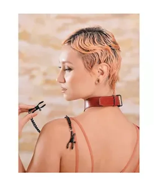 Saffron Collar with Nipple Clamps — image 9 of 9