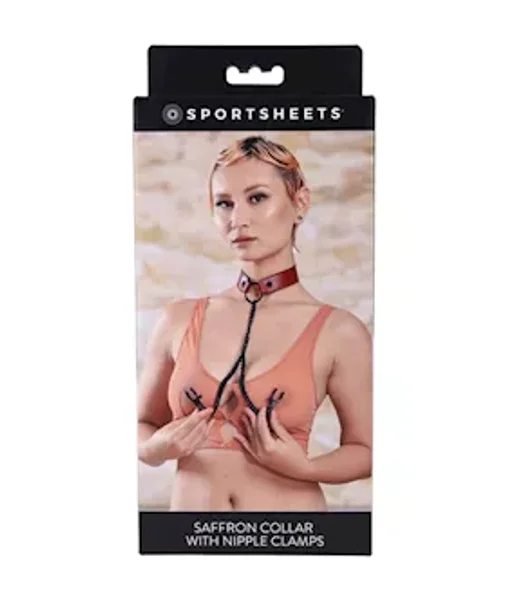 Saffron Collar with Nipple Clamps — image 8 of 9