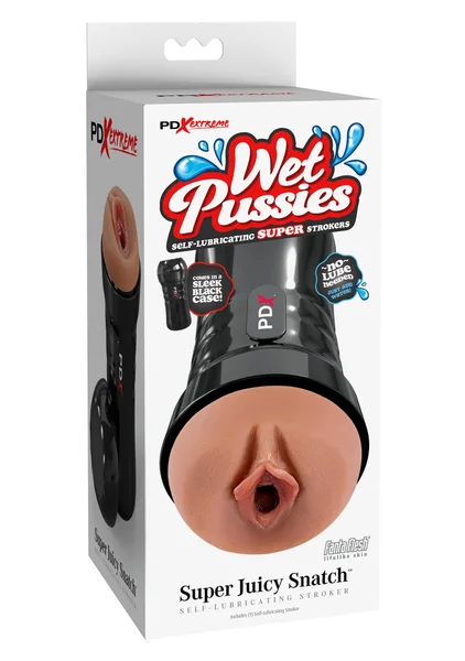 PDX Wet Pussies Super Juicy Snatch Stroker in Brown — image 16 of 17
