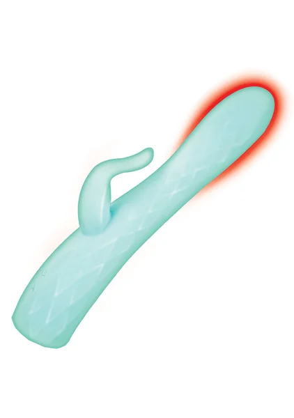 Goddess Heat Up Rotating Rabbit Vibe in Aqua — image 9 of 11