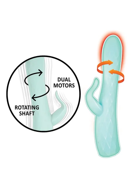 Goddess Heat Up Rotating Rabbit Vibe in Aqua — image 10 of 11