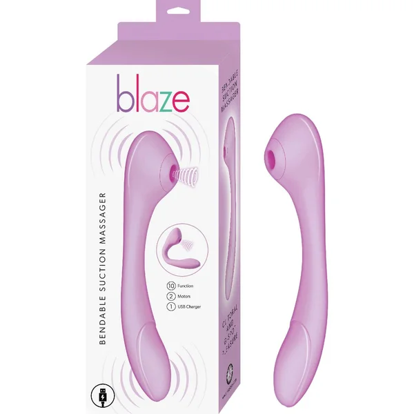 Blaze Bendable Suction Vibe in Lavender — image 24 of 25