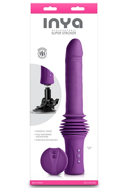 nsnovelties Super Stroker Remote Controlled 14.5" Thrusting Heated Vibrator with Suction Cup Base — image 10 of 12