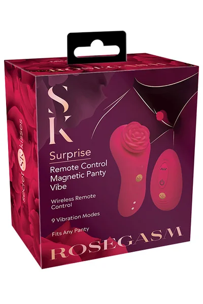 Secret Kisses Rosegasm Surprise 3.1" Remote Controlled Magnetic Panty Vibrator — image 6 of 6
