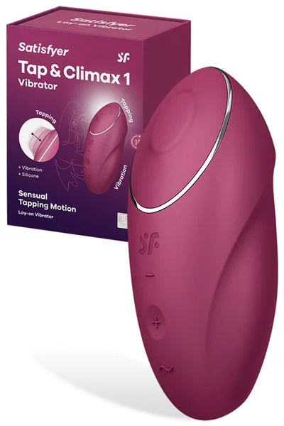Satisfyer Tap & Climax 1 Sensual 4.3" Tapping Lay On Vibrator — image 13 of 18