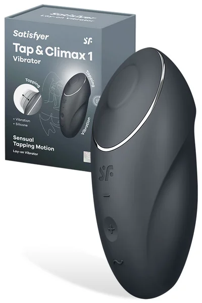 Satisfyer Tap & Climax 1 Sensual 4.3" Tapping Lay On Vibrator — image 9 of 18