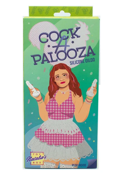 Natalie's Toybox Cock-A-Palooza Confetti Silicone Dildo — image 5 of 5