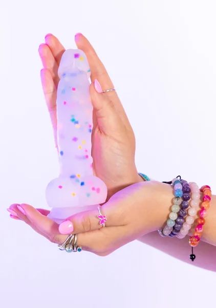 Natalie's Toybox Cock-A-Palooza Confetti Silicone Dildo — image 2 of 5