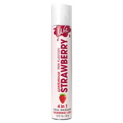 Lubrifiant Sexy Fraise 4 en 1 Wet Fun Flavors