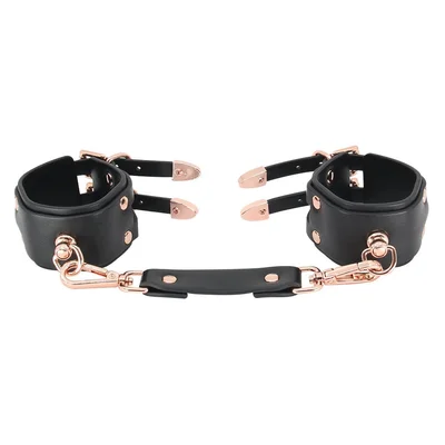 Love In Leather Double Strap Cuffs
