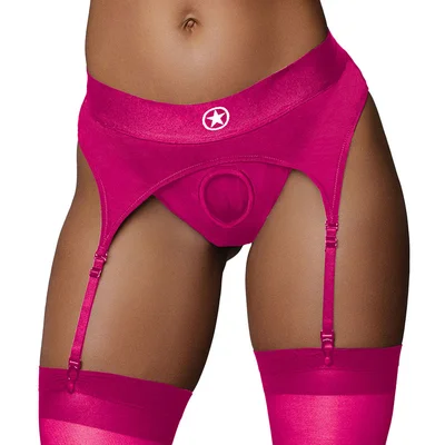 Ouch Vibrating Strap on Garter Thong with Rechargeable Bullet