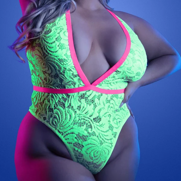 Fantasy Lingerie Glow Spotlight Teddy — image 3 of 4