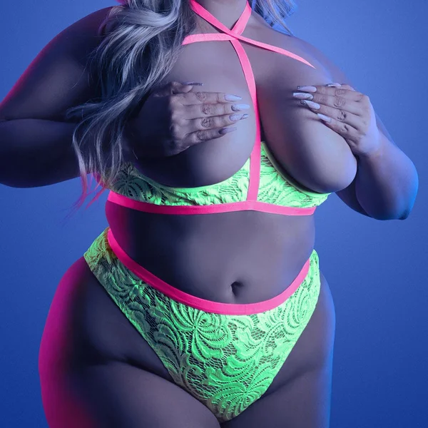 Fantasy Lingerie Glow Persuasive Open Cup Bra & Panty Set — image 2 of 4